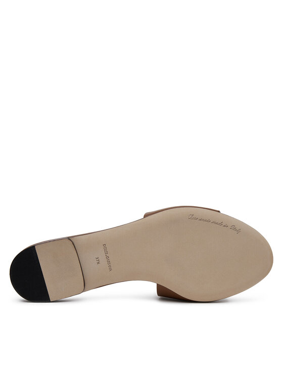 Dolce&Gabbana Dolce&Gabbana Klapki CQ0436 AY329 Brązowy