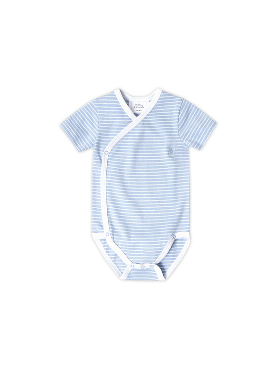 Stellou & friends Stellou & friends Komplet body dziecięcych Short Sleeve CROSS-BODY Niebieski jasny