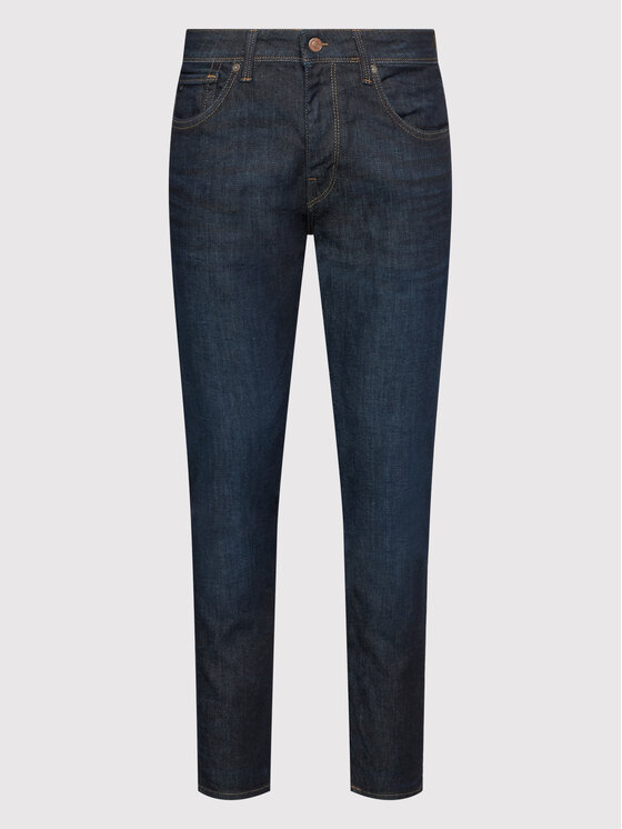 Selected Homme Selected Homme Džinsai Leon 16080594 Tamsiai mėlyna Slim Fit