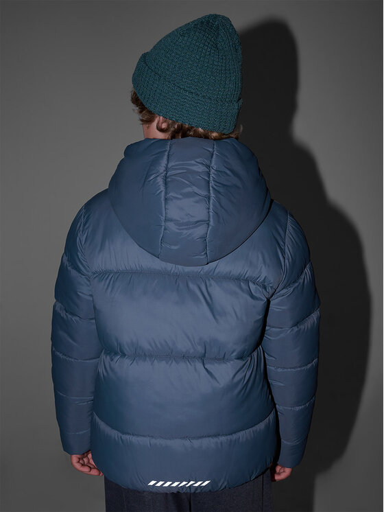 4F 4F Kurtka puchowa OUTERWEAR Szary ciemny Regular Fit