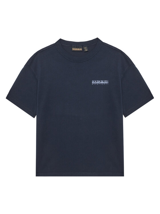 Napapijri T-Shirt S-Ahr NP0A88ZO M Granatowy Regular Fit