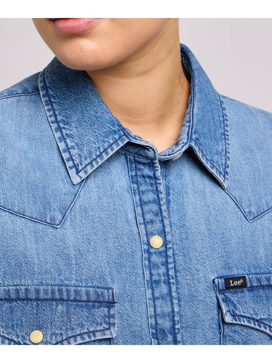 Lee Lee Koszula jeansowa 112350257 Niebieski Regular Fit