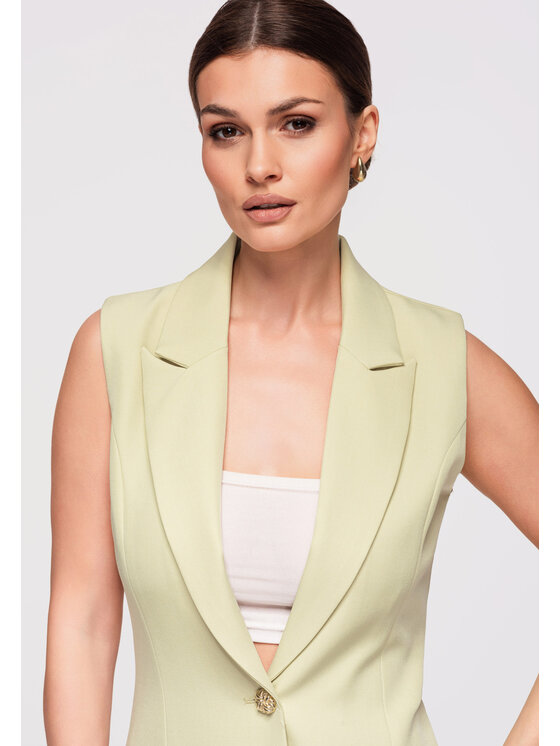 Ombre Ombre Sukienka wieczorowa LA-OM-DLR303 Zielony Slim Fit
