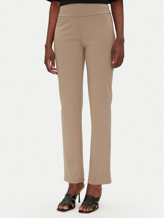 Fransa Fransa Παντελόνι υφασμάτινο 20615363 Μπεζ Regular Fit