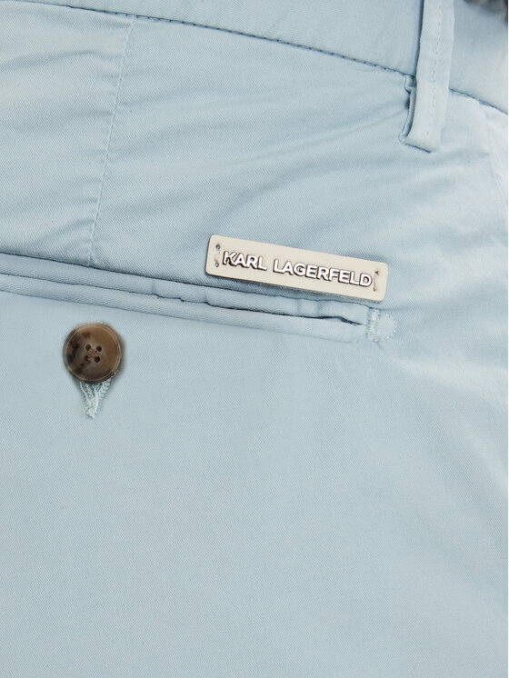 KARL LAGERFELD KARL LAGERFELD Šortky z materiálu 265320 562802 Modrá Regular Fit