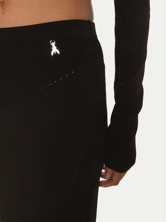 Patrizia Pepe Patrizia Pepe Midi suknja 8G0412 K195 K103 Crna Slim Fit