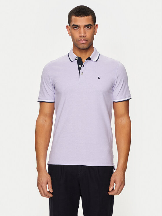 Jack&Jones Polo Jjepaulos 12136668 Violets Slim Fit