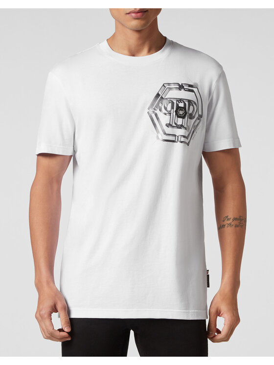 PHILIPP PLEIN PHILIPP PLEIN T-shirt 989 Bianco Regular Fit