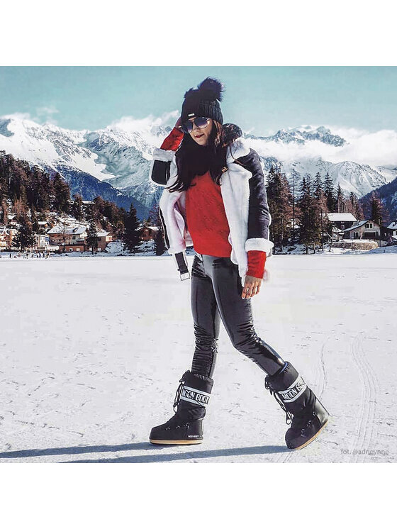 Moon Boot Moon Boot Sniega zābaki Nylon 14004400 001 Melns