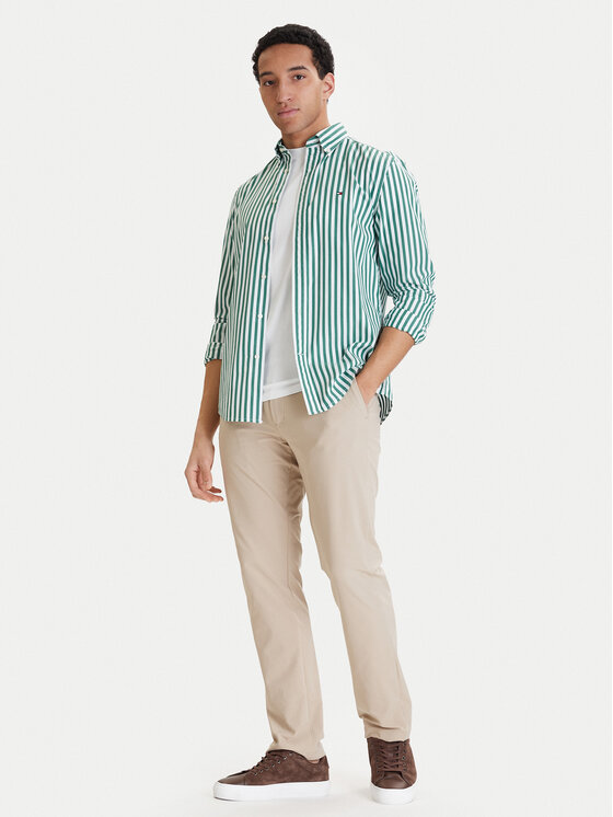 Tommy Hilfiger Tommy Hilfiger Chino kalhoty Denton MW0MW43408 Béžová Slim Fit