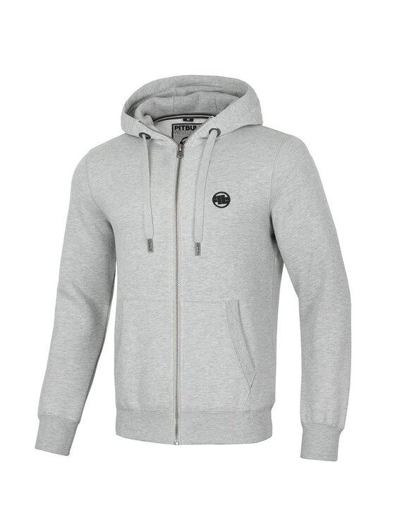 PITBULL PITBULL Bluza Small Logo Szary Regular Fit