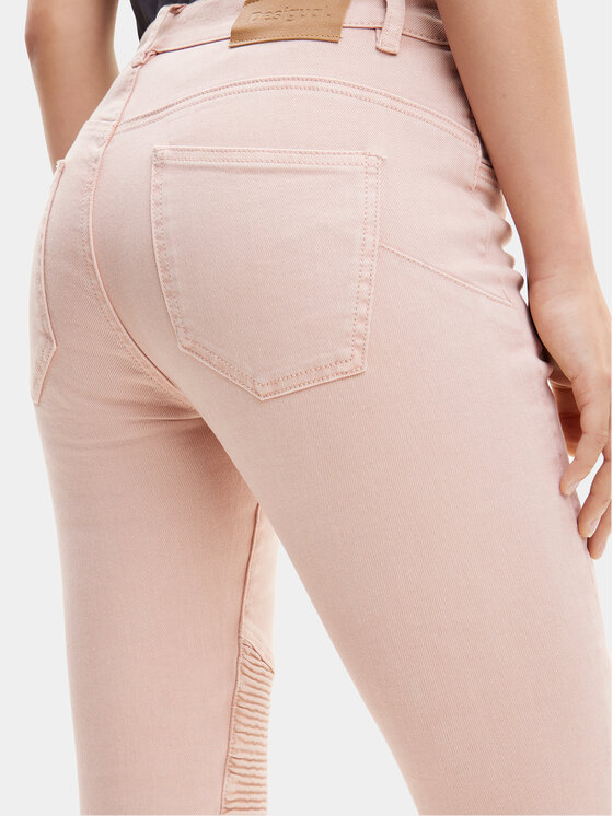 Desigual Desigual Jeans hlače Martinika 24SWDD75 Roza Slim Fit