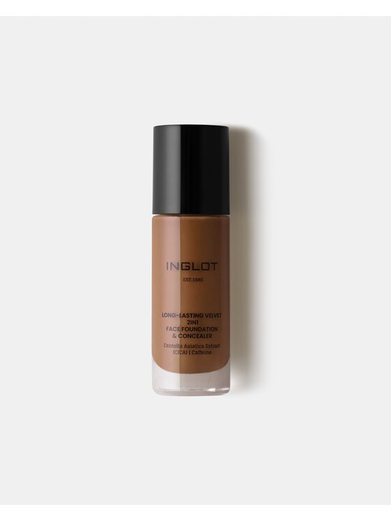 INGLOT INGLOT i korektor 2w1 Long-Lasting Velvet Podkład 729 Deep Warm Olive