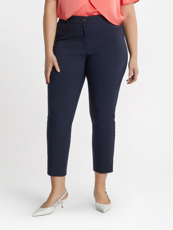 Fiorella Rubino Fiorella Rubino Spodnie materiałowe P949L102088N034 Niebieski Slim Fit