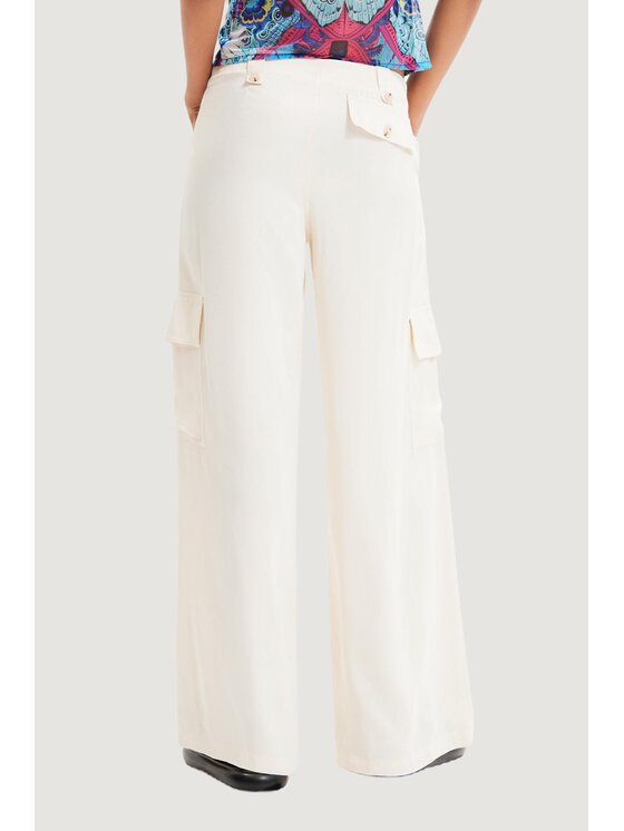 Desigual Desigual Pantaloni da donna PANT THELMA Bianco Skin Fit