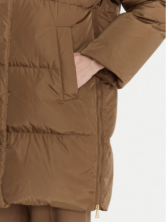 Weekend Max Mara Weekend Max Mara Vatovaná bunda Newbembo 2525496072 Hnědá Relaxed Fit