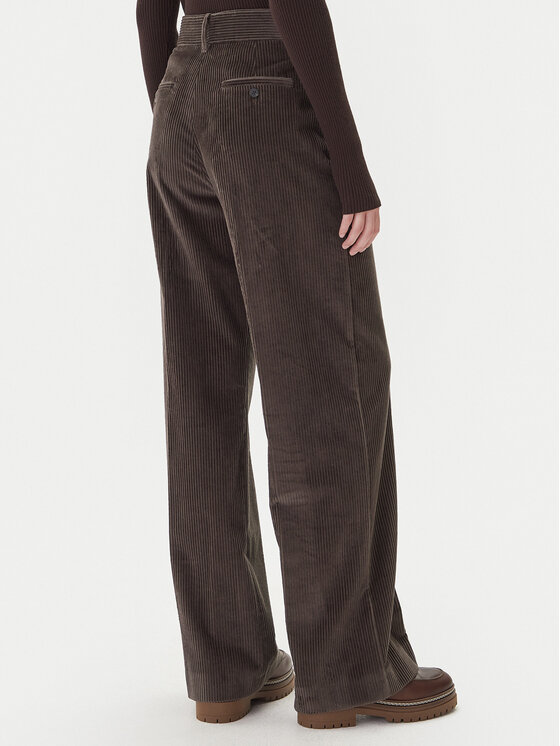 Weekend Max Mara Weekend Max Mara Штани з тканини Tania 2525136092 Коричневий Wide Leg