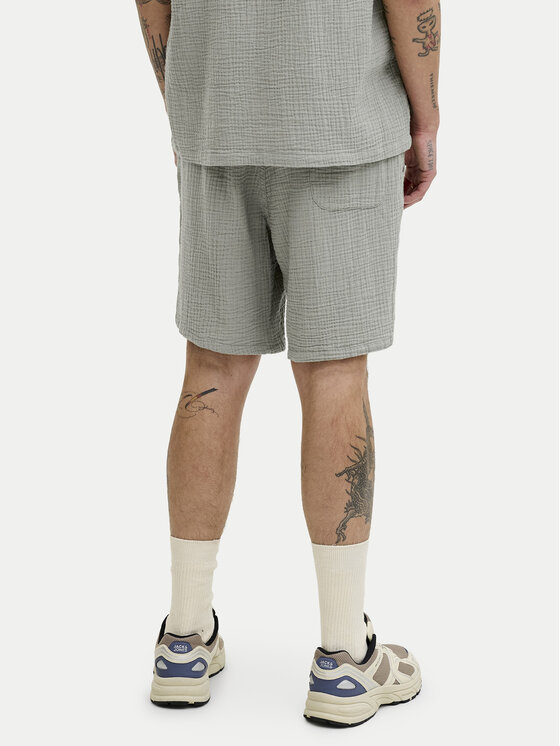 Jack & Jones Jack & Jones Komplet srajca in kratke hlače iz blaga Nantucket 12302220 Zelena Relaxed Fit