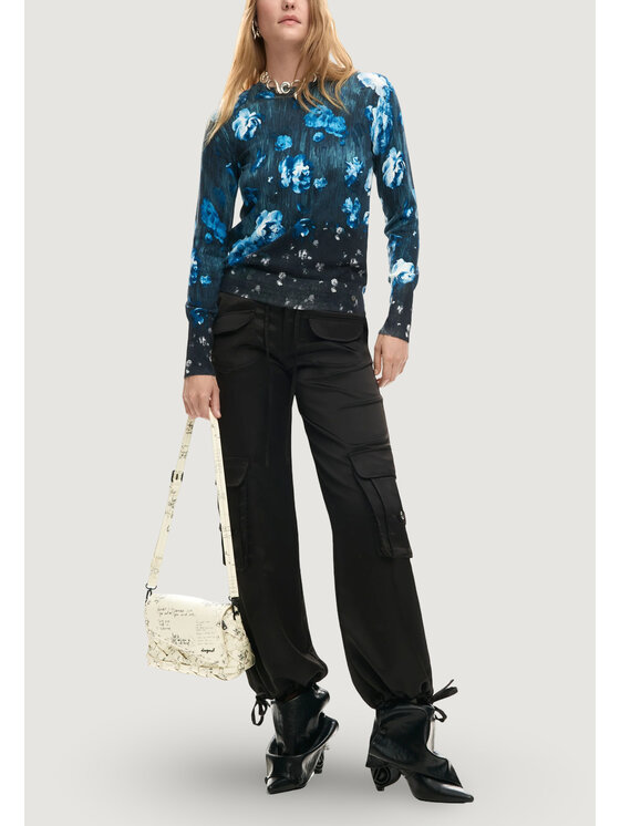 Desigual Desigual Πουλόβερ JERS_FARGO Μαύρο Casual Fit