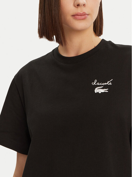 Lacoste Lacoste Sukienka codzienna EF9573 Czarny Regular Fit