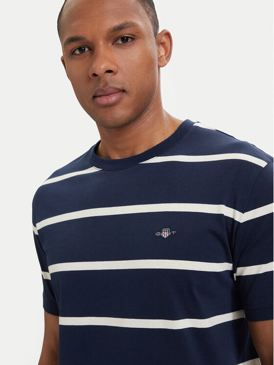 Gant Gant T-Shirt 2003398 Granatowy Regular Fit