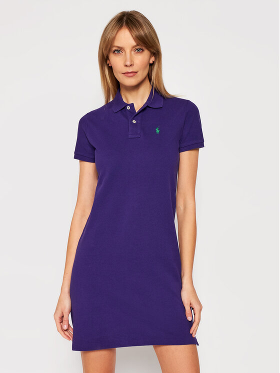 Polo Ralph Lauren Polo Ralph Lauren Vsakodnevna obleka Ssl 211799490013 Vijolična Regular Fit