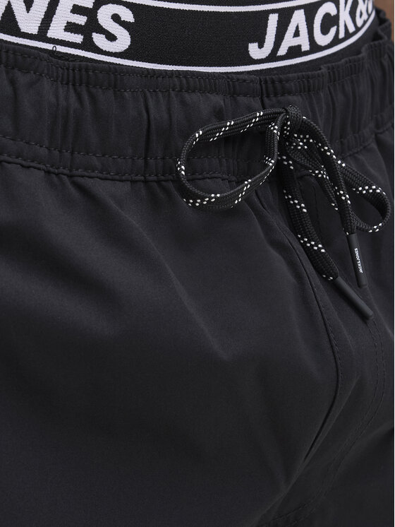 Jack & Jones Jack & Jones Szorty kąpielowe Maui 12272949 Czarny Regular Fit