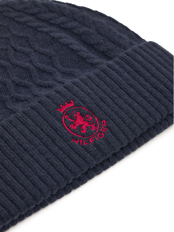 Tommy Hilfiger Tommy Hilfiger Kepurė Crest AM0AM13828 Tamsiai mėlyna