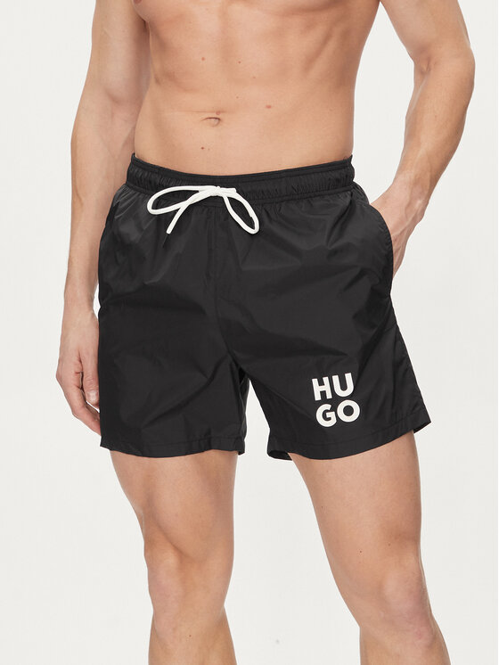 Hugo Kopalne hlače Paol 50510190 Črna Regular Fit