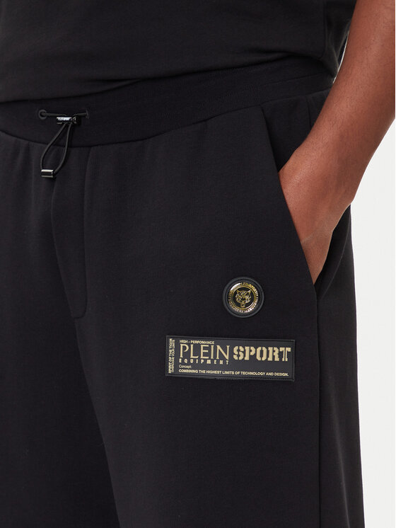Plein Sport Plein Sport Sport rövidnadrág PAEC MJT2601 STE003N Fekete Regular Fit