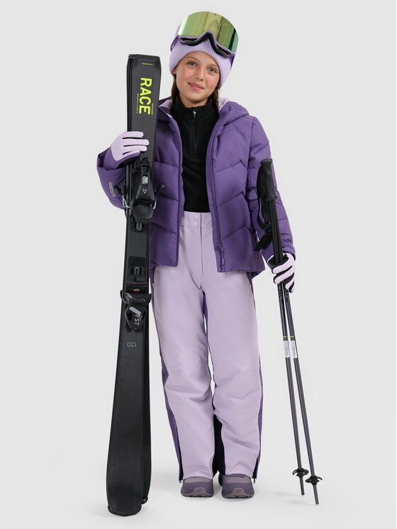 4F 4F Pantaloni da snowboard 4FJRAW25TFTRF1243-50S Viola Regular Fit