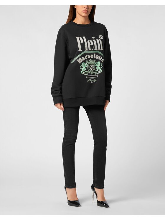 PHILIPP PLEIN PHILIPP PLEIN S dlouhým rukávem 22289 Černá Regular Fit