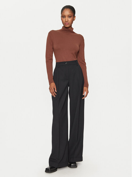 Weekend Max Mara Weekend Max Mara Krekls ar augstu apkakli Kiku 2425366022 Bēšs Regular Fit