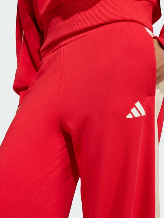 adidas adidas Spodnie materiałowe 159118 Czerwony Regular Fit