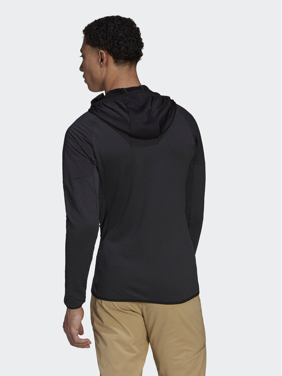 adidas adidas Флісовий реглан Techrock Flooce Wind Hooded Jacket HF0726 Чорний