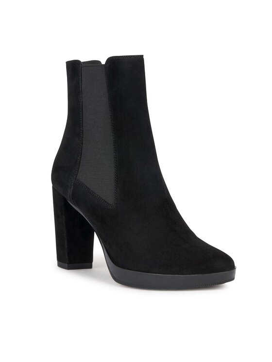 Geox Geox Škornji D Walk Pleasure 85 D35TFC 00021 C9999 Črna