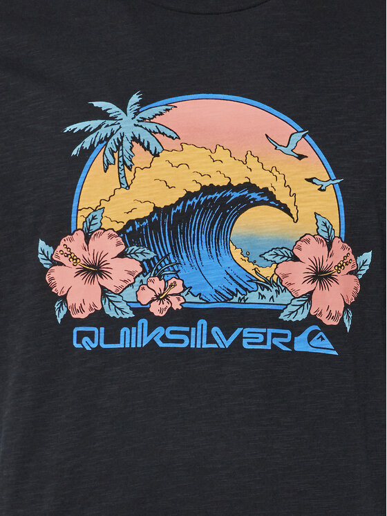 Quiksilver Quiksilver T-Shirt Riding Today EQYZT07676 Czarny Regular Fit
