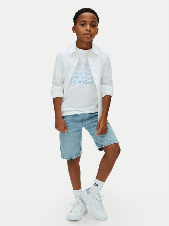 Calvin Klein Jeans Calvin Klein Jeans T-Shirt LVCKSJA10B Λευκό Regular Fit