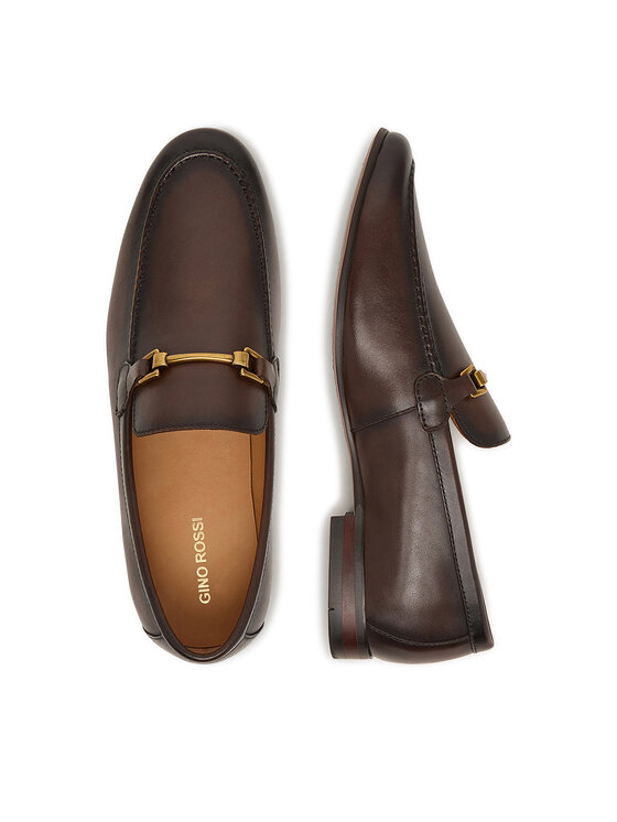 GINO ROSSI GINO ROSSI Loafersy EO-BENITO-01 126AM Brązowy ciemny