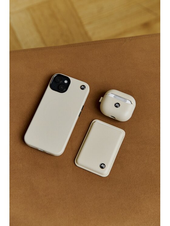 napo gloves napo gloves Etui na karty kredytowe iPhone 13, 14, 15, 16 Beżowy