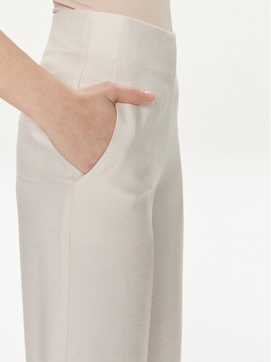 United Colors Of Benetton United Colors Of Benetton Текстилни панталони 4YFWDF05P Екрю Regular Fit