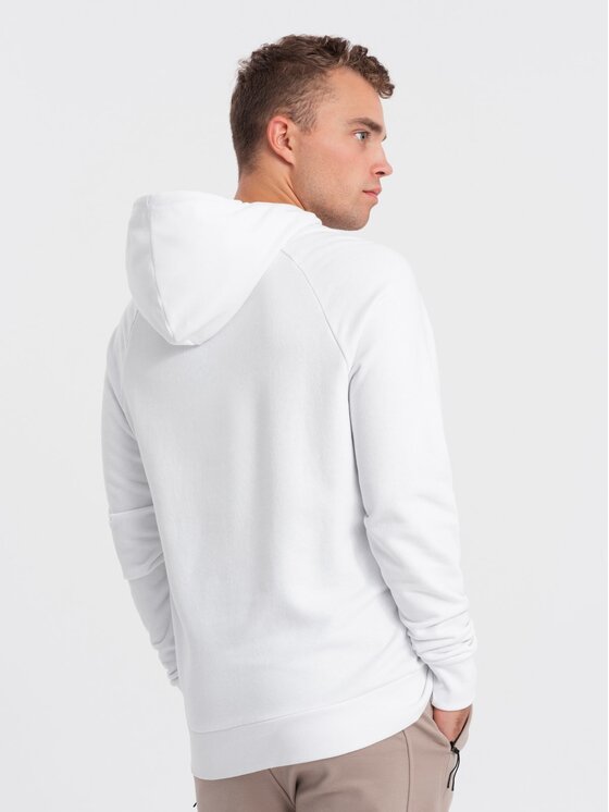 Ombre Ombre Mikina OM-SSPS-0151 Bílá Regular Fit