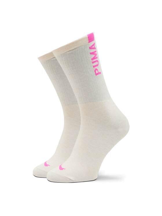 Puma Puma Sada 2 párů dámských vysokých ponožek Women Slouch Sock 2P 938005 Bílá