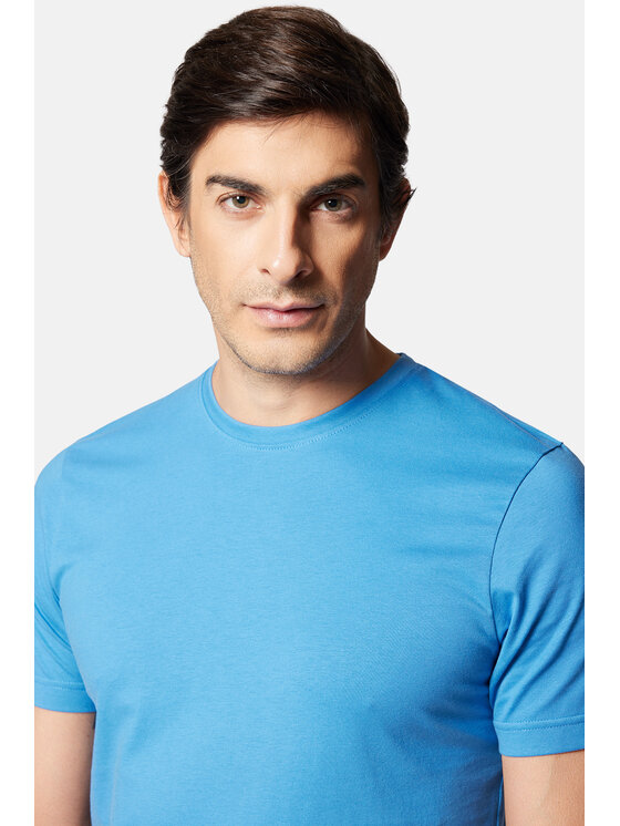 Lancerto Lancerto T-Shirt Kenneth TS073124000024 Niebieski Regular Fit