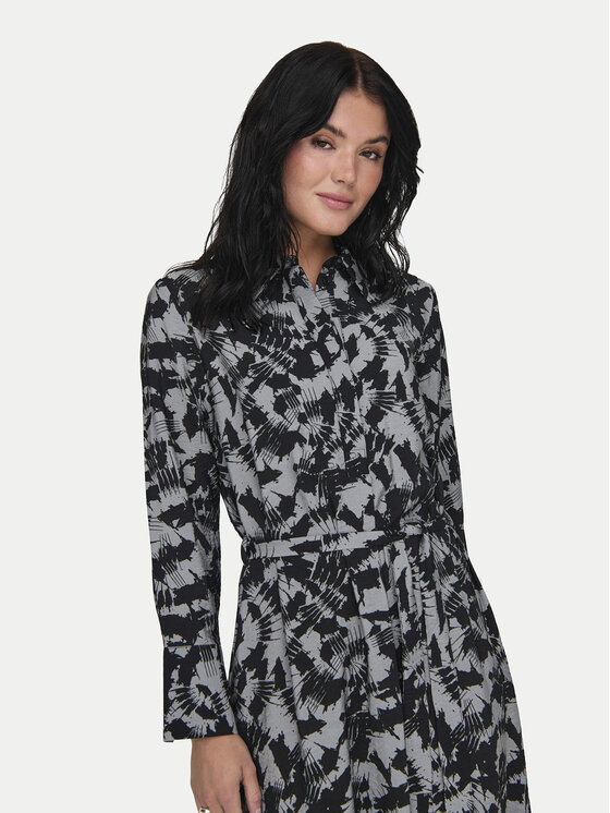 JDY JDY Sukienka koszulowa Line 15331467 Szary Regular Fit