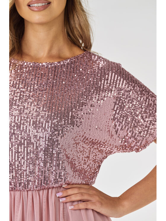 Awama Awama Abito da sera A689 Rosa Basic Fit