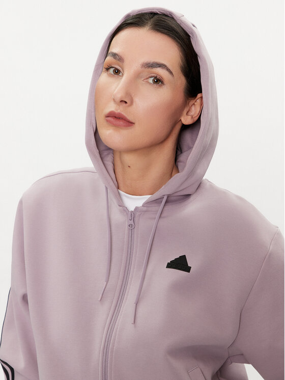 adidas adidas Sweatshirt Future Icons 3-Stripes IS3681 Violett Loose Fit
