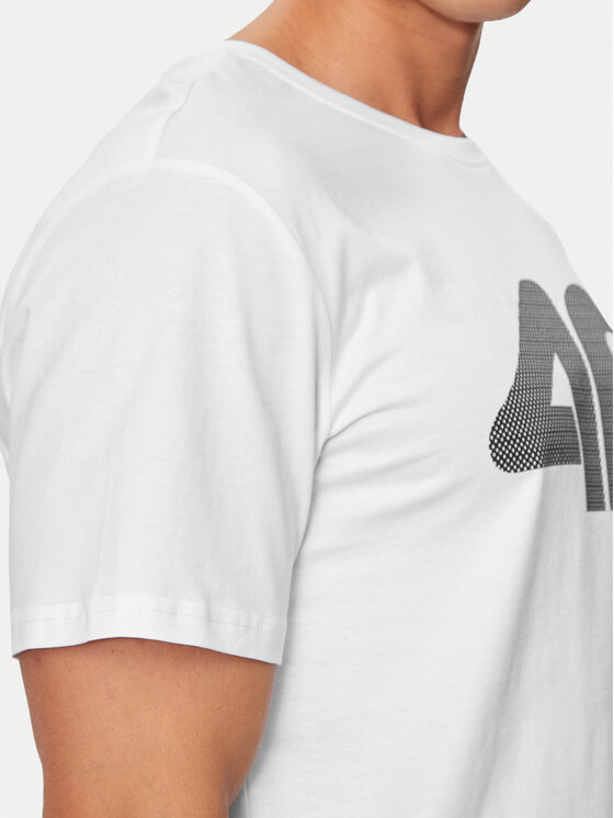 4F 4F T-shirt 4FWSS24TTSHM1155 Bijela Regular Fit