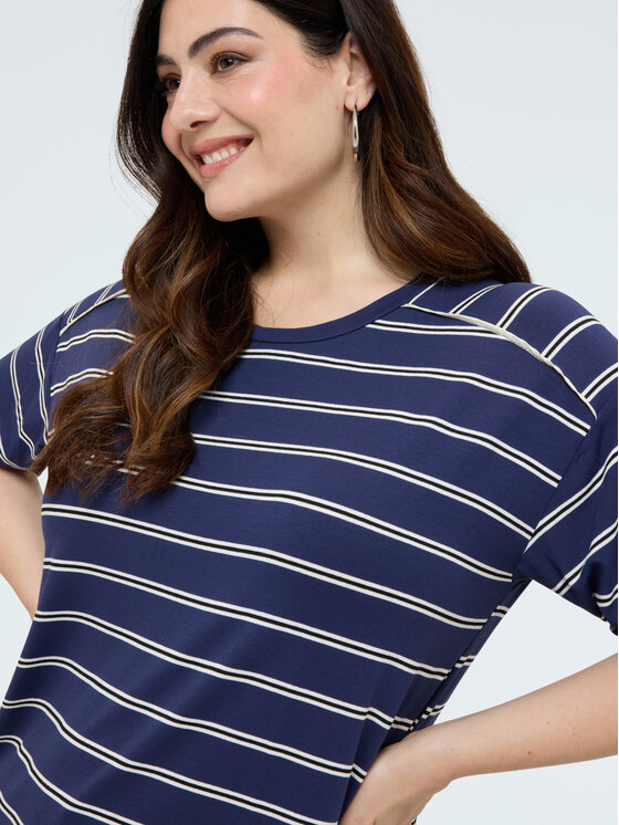 Fiorella Rubino Fiorella Rubino T-Shirt G014L009536N0Z4 Niebieski Boxy Fit