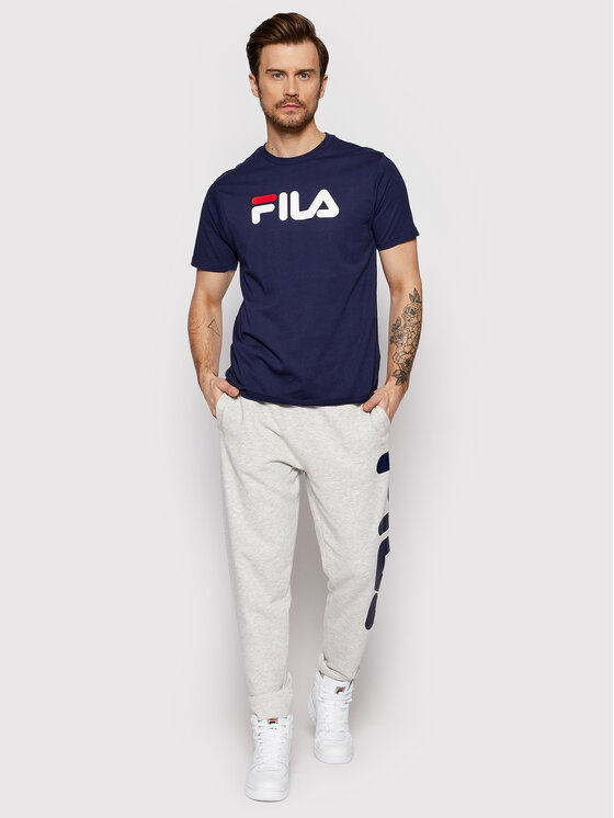 Fila Fila T-särk Unisex Bellano FAU0067 Tumesinine Regular Fit